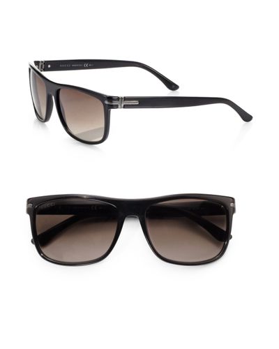 Gucci Classic Acetate Sunglasses In Black For Men Lyst 