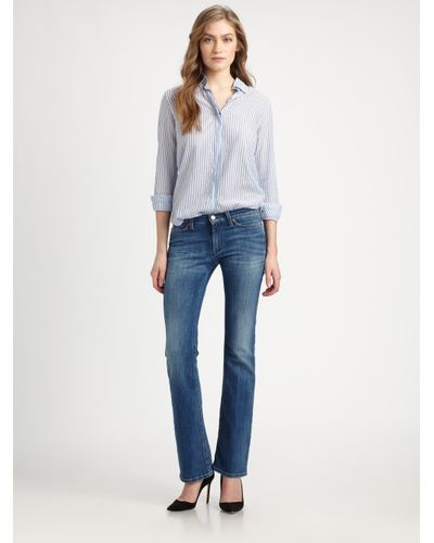 M.i.h Jeans Mid-Rise Subtle Bootcut Jeans in Blue - Lyst