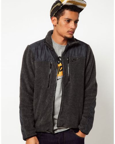 grey tech fleece jacket