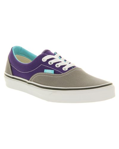 purple and grey vans
