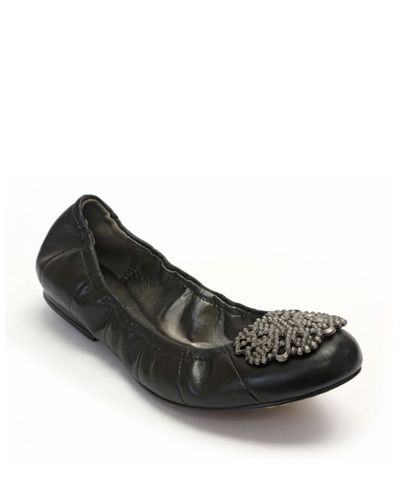 tahari black flats