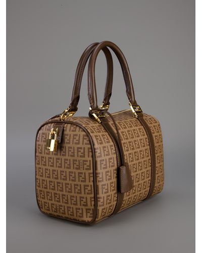 Fendi Bauletto Forever Tote in Brown | Lyst