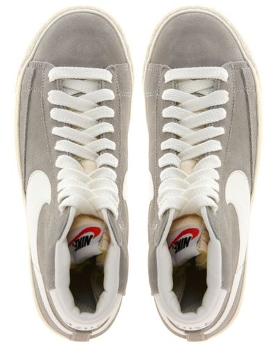 nike suede blazer grey