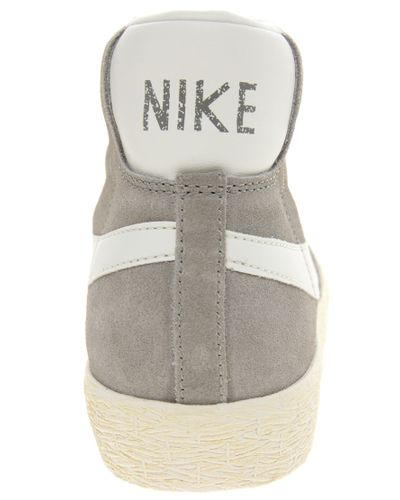nike suede blazer grey