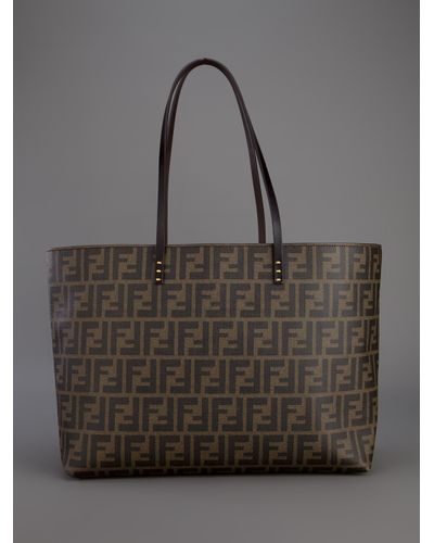 fendi shopper bag monogram