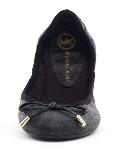 mk city logo ballet flat