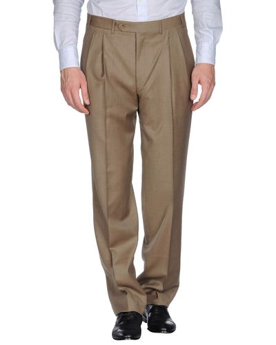 Canali Dress Pants in Khaki (Brown) for Men | Lyst
