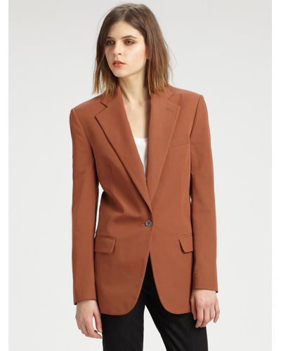 womens rust blazer