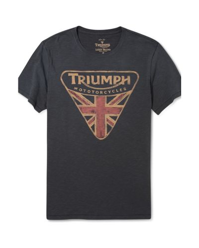 Lucky Brand Triumph Badge T Shirt in Black for Men - Lyst