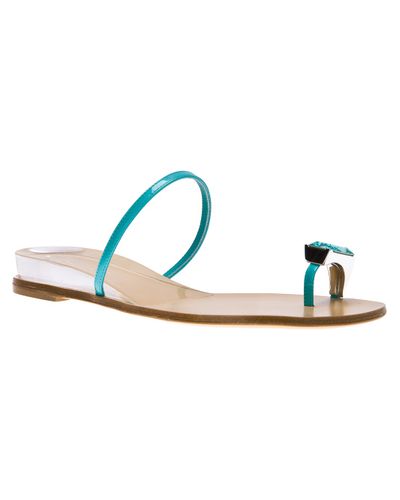 turquoise embellished sandals
