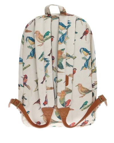 bird print backpack
