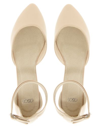 asos nude flats