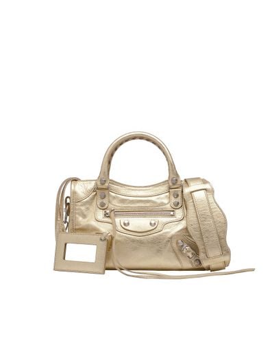 Balenciaga metallic mini city Clearance