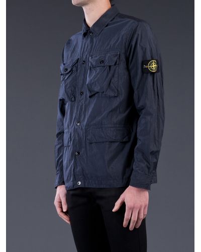 stone island button jacket