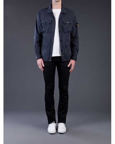 stone island button jacket