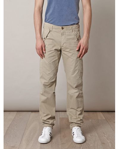 Moncler Cargo Trousers in Natural for Men | Lyst