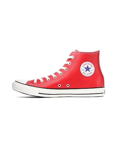 Converse The Chuck Taylor All Star Hi Leather Sneaker in Red for Men - Lyst