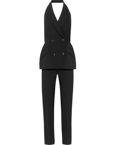 Stella McCartney Jodie Wool Twill Tuxedo Jumpsuit in Black - Lyst