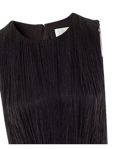 H&M Fringed Dress in Black - Lyst