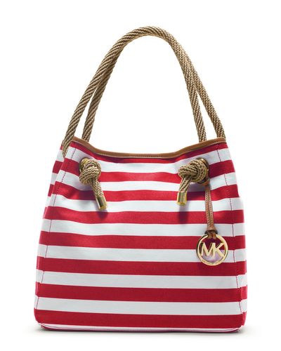 michael kors striped bag