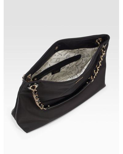 kate spade black purse with chain