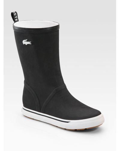 lacoste rain boots