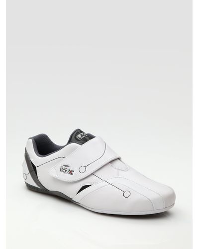 Lacoste Protect M Leather Sneakers in White-Grey (White) for Men - Lyst