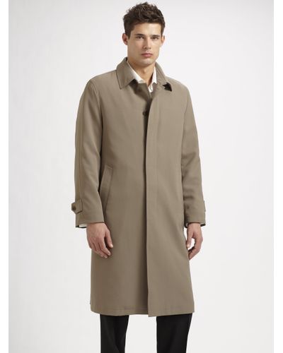 taupe raincoat