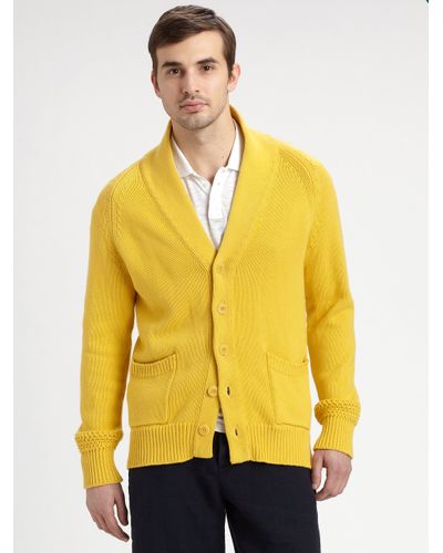 vince shawl collar cardigan