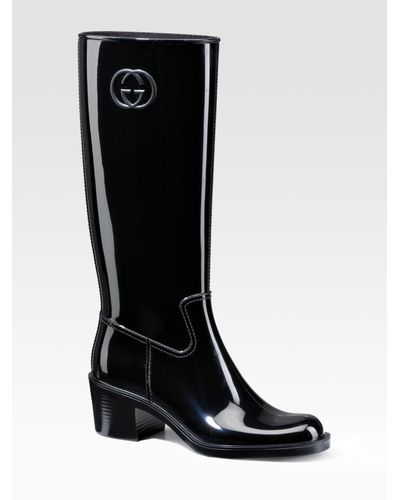 gucci rubber rain boots