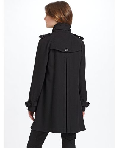 Burberry Wool Cashmere Swing Coat In Black Lyst Burberry Wool Cashmere Swing Coat In, Swing Peacoat White And Black