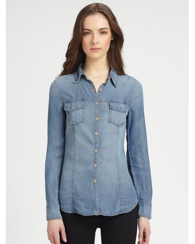 splendid denim shirt