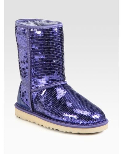 ugg purple sequin boots