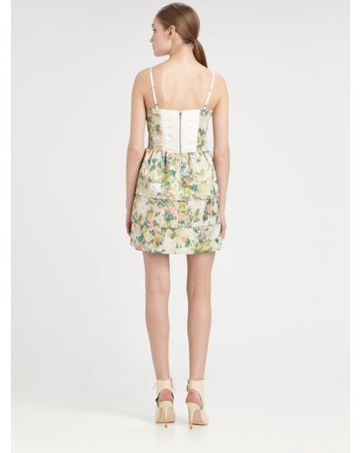 alice and olivia bustier dress