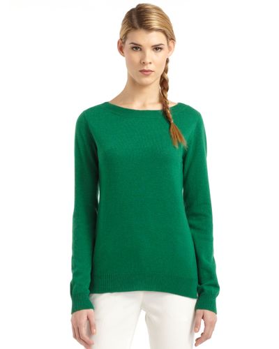 green cashmere sweater womens