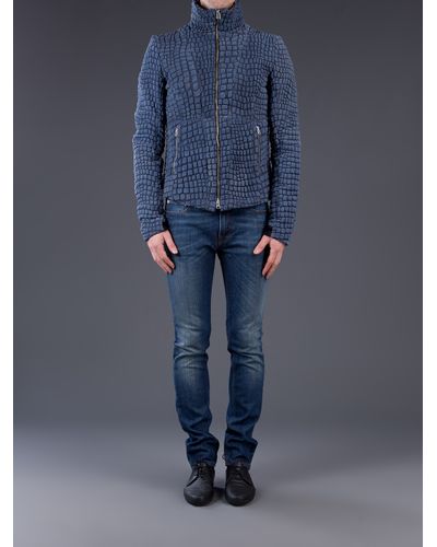 blue snakeskin jacket