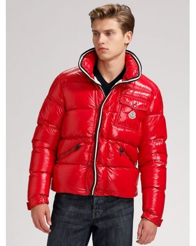 Moncler Branson Down Parka in Red for Men - Lyst