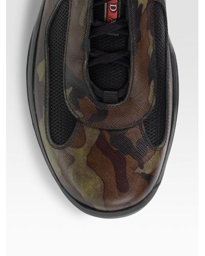 prada runners camo black
