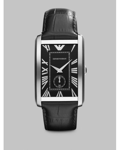 armani rectangular mens watch
