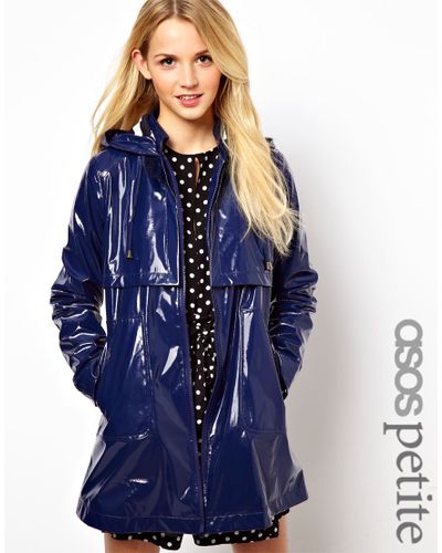 petite lined raincoat