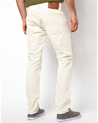 Ralph Lauren Slim Jeans in Off White for Men - Lyst