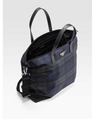 prada printed nylon tote