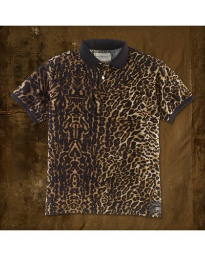 tiger print polo