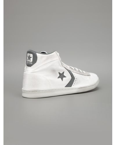 Converse Pro Leather Lp Mid Sneaker in White - Lyst