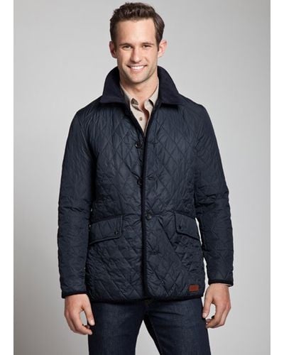 Bonobos Quilted Jacket Navy in Blue for Men - Lyst