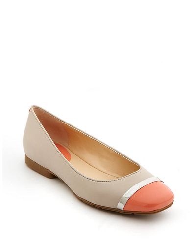 calvin klein leather flats