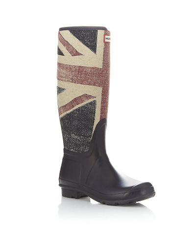 union jack hunter boots