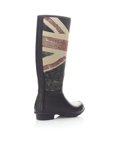 hunter union jack boots