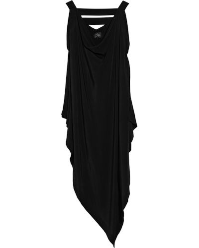 Vivienne Westwood Anglomania Resurrection Draped Jersey Dress in Black ...