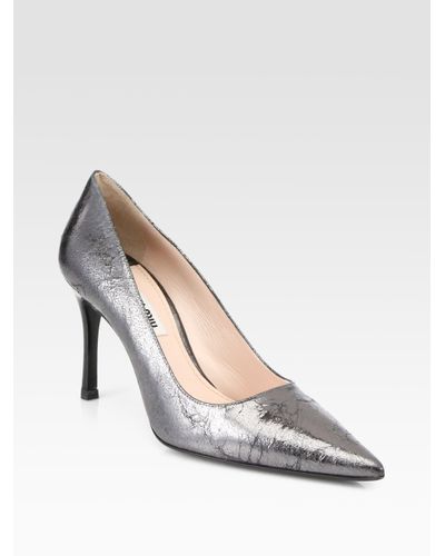 miu miu metallic pumps